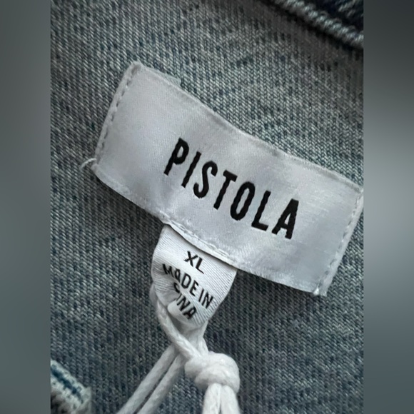 NWT Pistola Liv Long Sleeve Denim Shirt XL - Picture 14 of 15